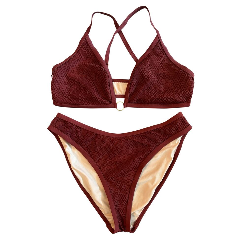 SWIMSUITS FOR ALL FISHNET BIKINI PLUS SIZE 16